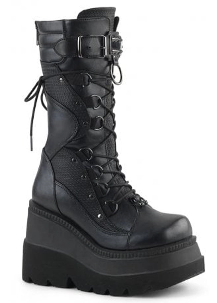 DemoniaCult Shaker 70 Gothic Wedge Boot