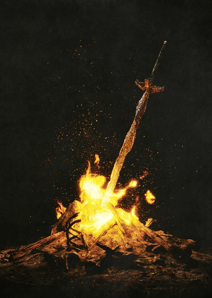 Bonfire - Bonfire art for your Game Room | Displate