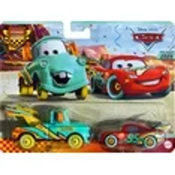 Disney / Pixar Cars Race to Celebrate Mater & Lighting McQueen Diecast Car 2-Pack
