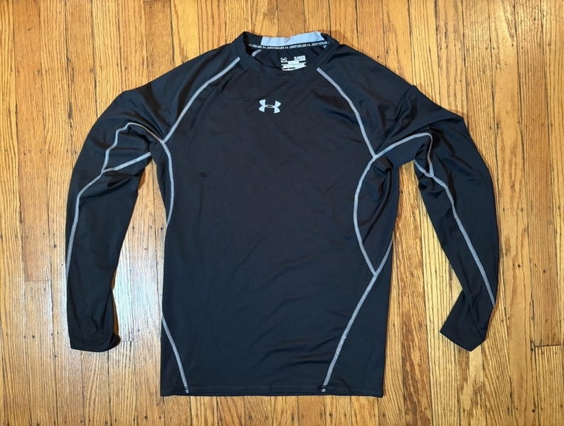 Men’s Under Armour Heat Gear Long Sleeve Compression Shirt XL Black