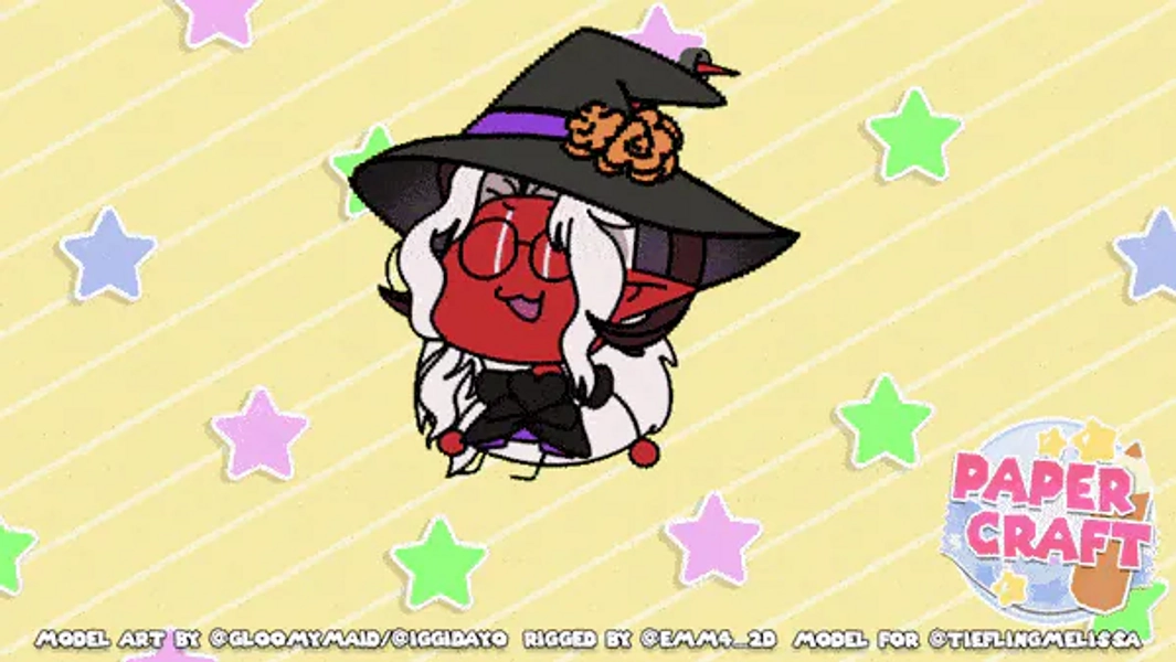 Scrungle Live2d Model v1 by Paper Craft (@GloomyMaid)