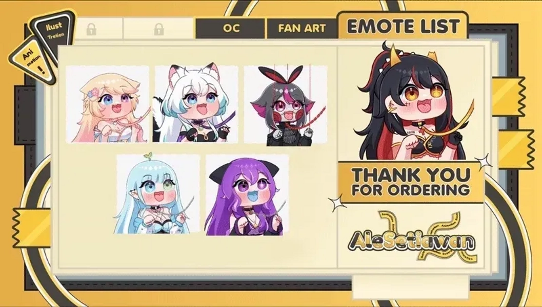 YCH Leash Emotes by awan (@awan)