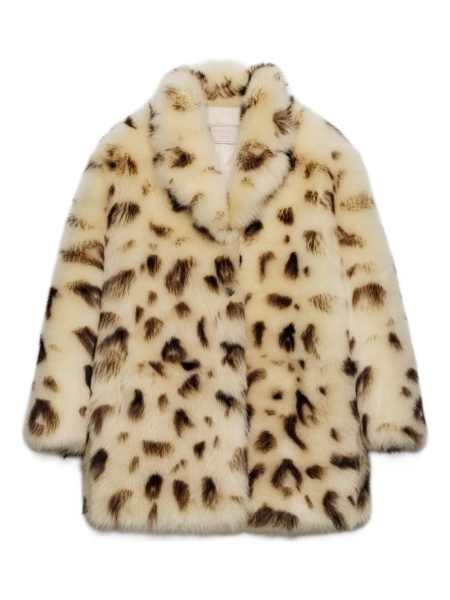 Prada leopard-print shearling coat | 38