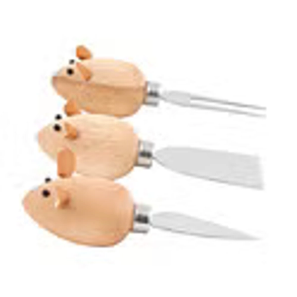 Kikkerland Mouse Cheese Knives Pkg/3