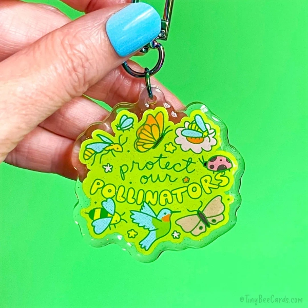 Protect Our Pollinators Bugs & Nature Acrylic Keychain - Etsy.de