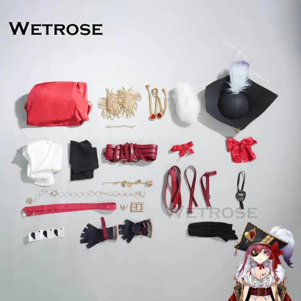 [Wetrose] In Stock Hololive Dreams JP Vtuber Houshou Marine Captain Cosplay Costume ホロライブドリームスホロドリ宝鐘マリン新衣装コスプレ