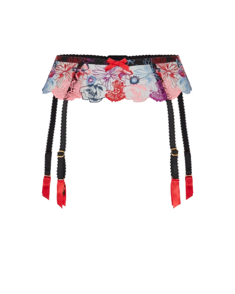 Zuri Suspender in Black/Multi | By Agent Provocateur