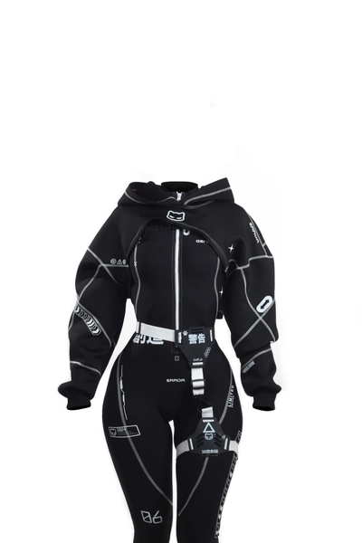 Cyber Black Suit (Full Set) - Moruhiko