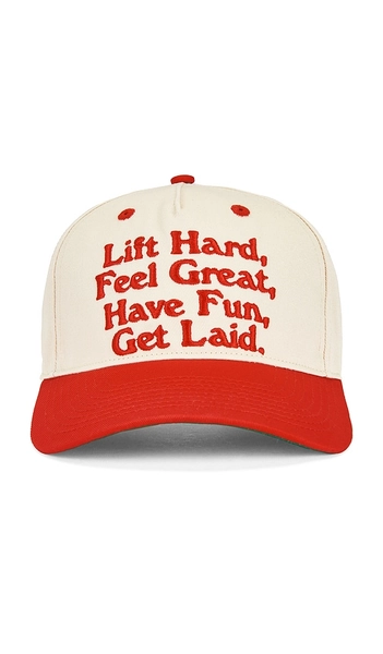 Y,IWO Hardwear Lift Hard 5-Panel Hat in White.