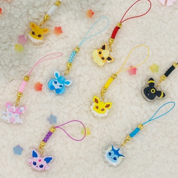 Mini Eeveelution Phone Charms - Etsy
