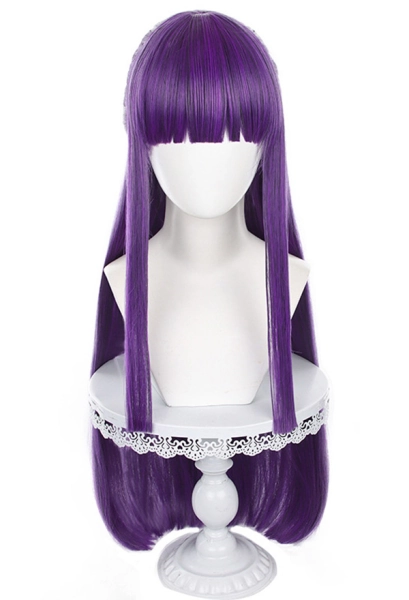 Frieren: Beyond Journey's End Fern Cosplay Wig Long Straight Purple Wig