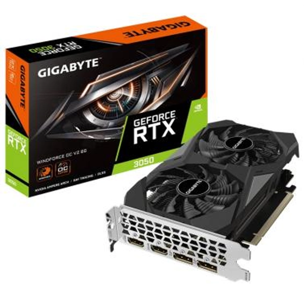 Gigabyte GeForce RTX 3050 WindForce OC V2 6G Graphics Card (GV-N3050WF2OCV2-6GD) - Umart.com.au
