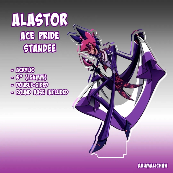 Alastor Ace Pride 6" Standee - Etsy