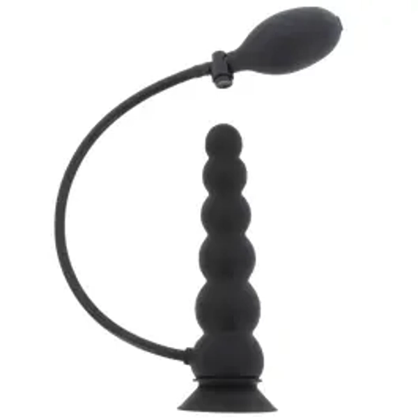 19,5 x 4,5 cm - Inflatable Suction Expert - aufblasbarer plug - black