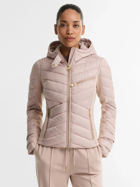 Barbourยฎ International Natural Salengro Quilted Jacket - Size 8