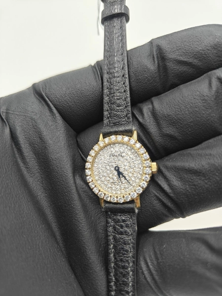 Piaget Women's 18k Gold Watch Diamond Dial, Diamond Bezel