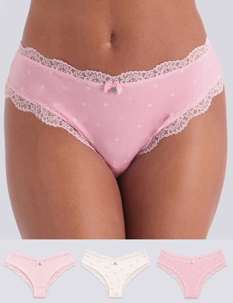 3 Pack Tatiana Print Knickers