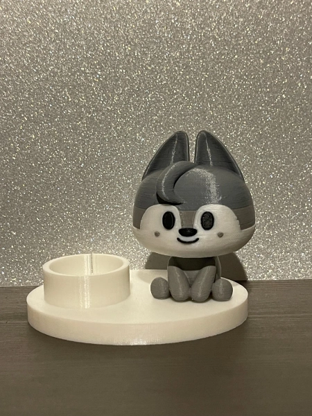 SKZOO WolfChan Sitting Lightstick Holder
