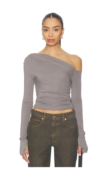 NIA Cleo Top in Grey. - size M