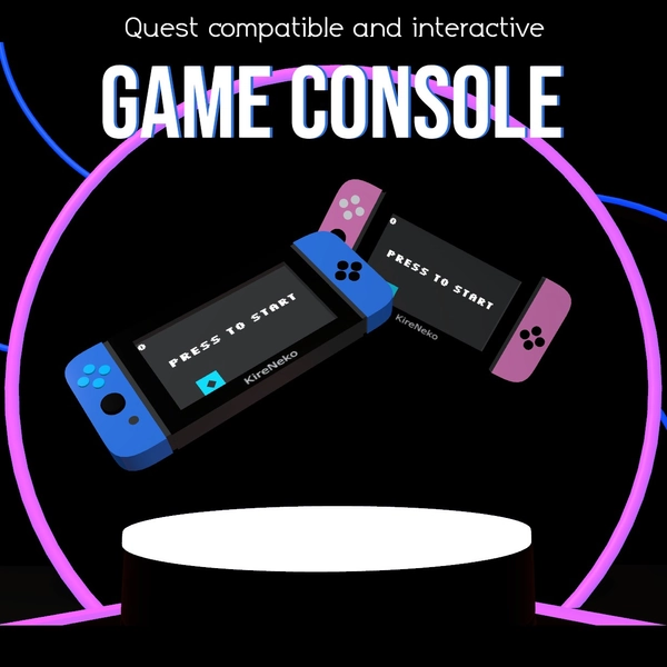 Gaming Console (Interactive + Quest compatible + UDON) by KireNeko on Jinxxy