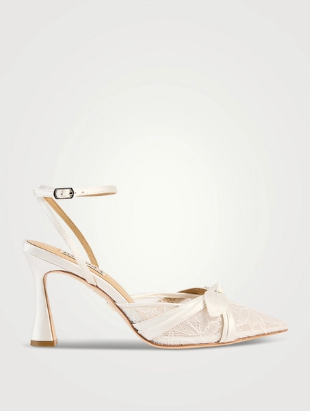 Josie Lace And Satin Pumps