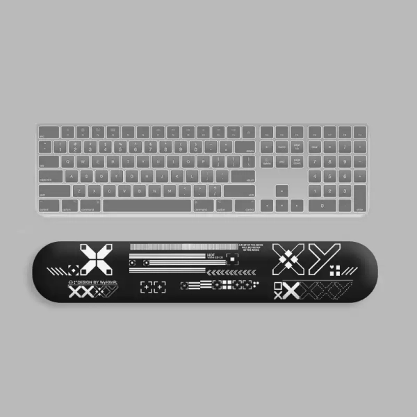 Sci-Fi Keyboard Wrist Rest Futuristic Cyberpunk Wrist Support Gaming Room Accessories - E