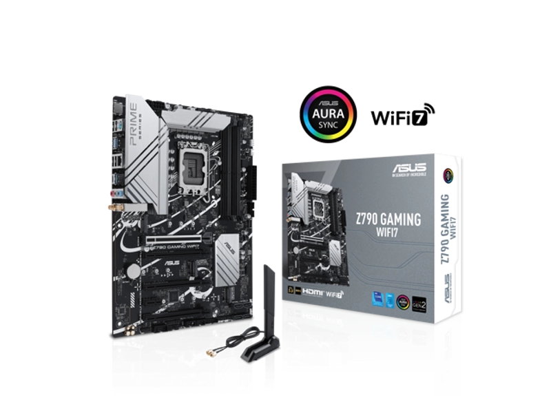 ASUS Z790 GAMING WIFI7 (LGA 1700) ATX motherboard with PCIe 5.0, three M.2 slots, 14+1 DrMOS, DDR5, WIFI 7, Realtek 1Gb LAN, HDMI TM, USB 3.2 Gen 2x2