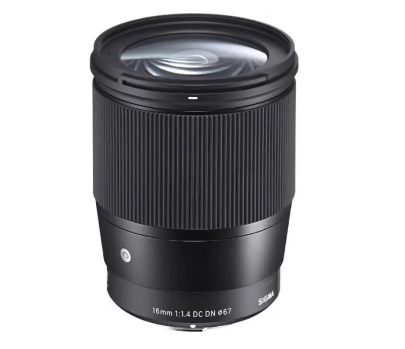 Contemporary Sigma 16mm f/1.4 DC DN lens, Sony E mount