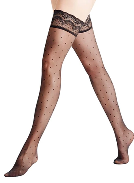 Falke Dot Stay Up Stocking