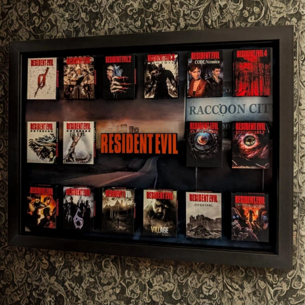 RESIDENT EVIL (Biohazard) 3D Bilderrahmen mit magnetischen Boxen