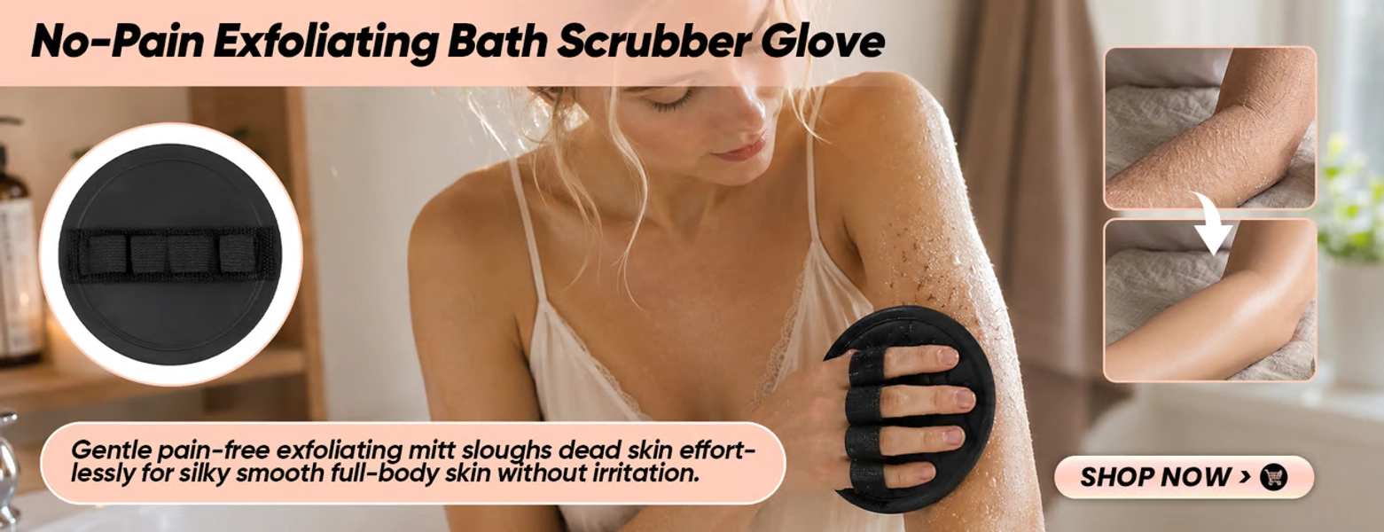 Checkout - No-Pain Exfoliating Bath Scrubber Glove