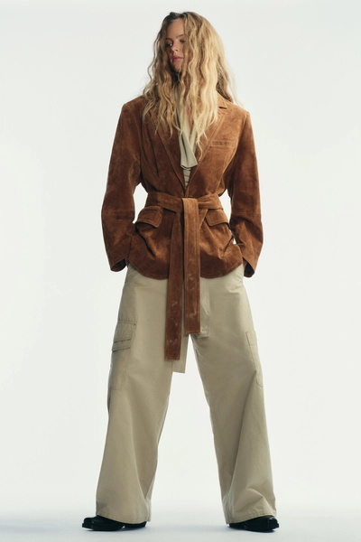 100% SUEDE LEATHER BLAZER