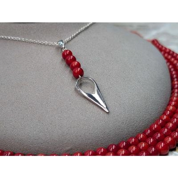 Silksong Craw Rosary Pendant | Sterling Silver Silksong Straight Pin Pendant | Hollow Knight Rosary Pendant