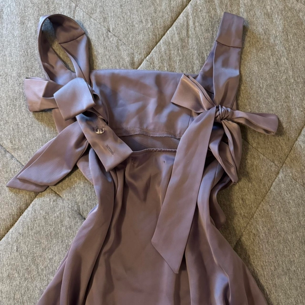 urban outfitters purple slip dress with ties,...