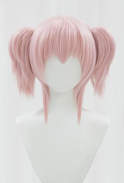 PMMM Magi Magica Madoka Kaname Cosplay Wig Light Pink Short Wig
