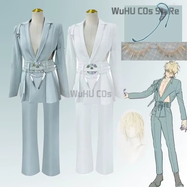 Anime ALIEN STAGE Luka Resemblance Waist Cutout Blazer Blink Gone Costume Cosplay Wig Performance Outfit Men Idol Party Clothes - AliExpress 