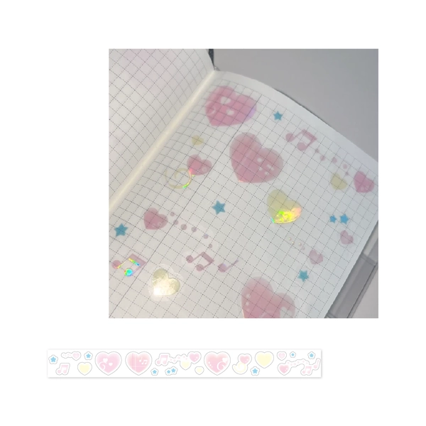 CoralTree | Musical note heart kiss cut