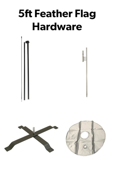 For First Aid Flag: Ground Spike + X-Stand Pole + Water Bag Pole Set
