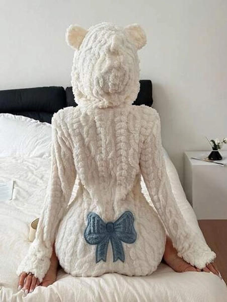 \ Romper For Women, Winter, Fluffy, Cozy