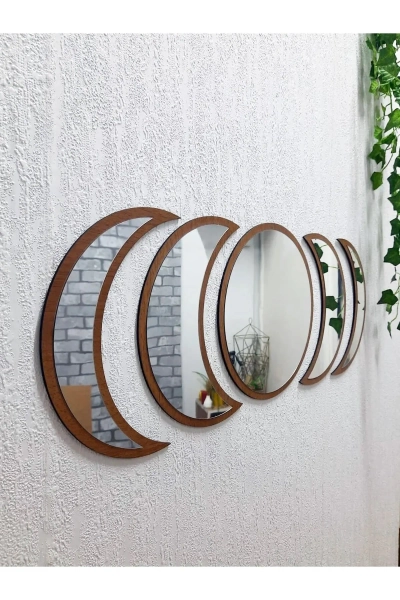 Moon phases mirror set