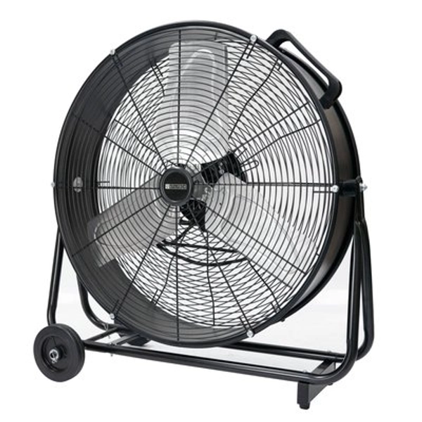 Utilitech 24-in 120 -Volt 2 -Speed High Velocity Indoor Black Industrial Fan Rubber | SFDC2-600T