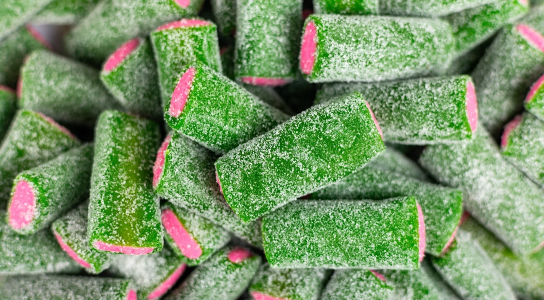 Sour Watermelon Tubes - 1/2 Pound