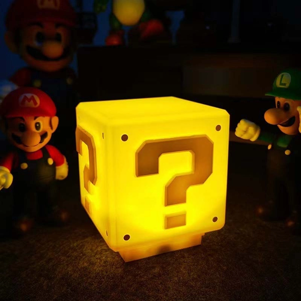 300mAh Question Mark LED Light Rechargeable Question Block Lamp