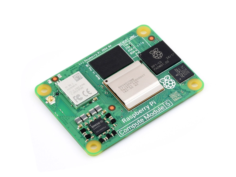Raspberry Pi Compute Module 5, Delivers The Power Of Raspberry Pi 5 In A Compact Form Factor, Options For RAM / eMMC/ Wireless