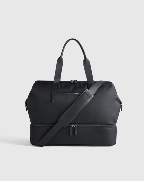 Voyage Nylon Dual Compartment Weekender in Dark Green