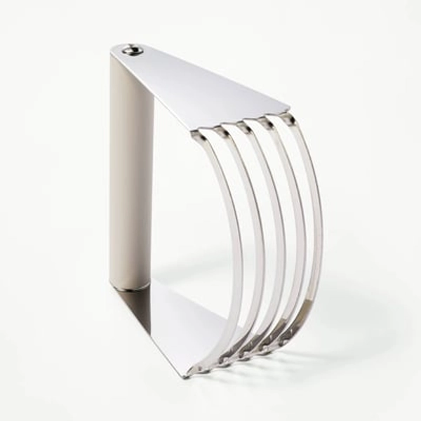 Pastry Blender Silver - Figmint™: Stainless Steel Blades, Hand Wash, Dishwasher-Safe, Kitchen Tool, 4" Height