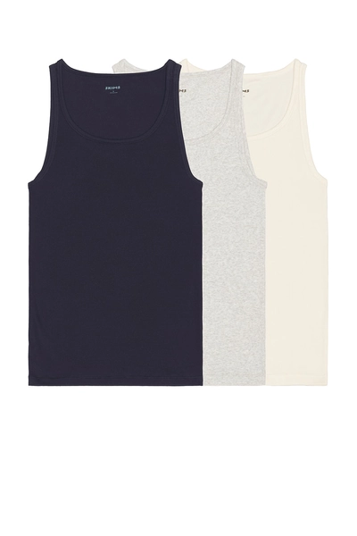 SKIMS Cotton Rib Tank 3-Pack in Multi