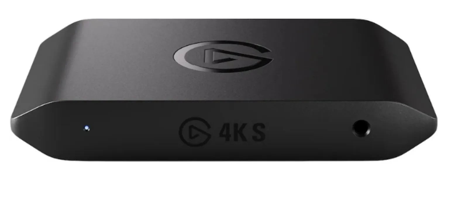 Elgato - 4K S – Ext Capture 4K60, 1440p120/1080p240 Passthrough and Capture for PS5, Xbox Series X/S, Switch 2, PC, Mac, iPad - Black