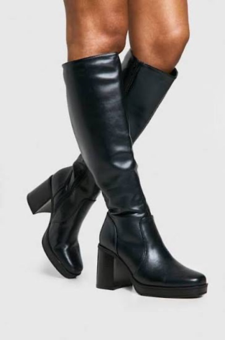 leather platform boots for stomping 🖤