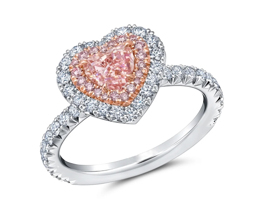 crystal heart shaped ring 💍